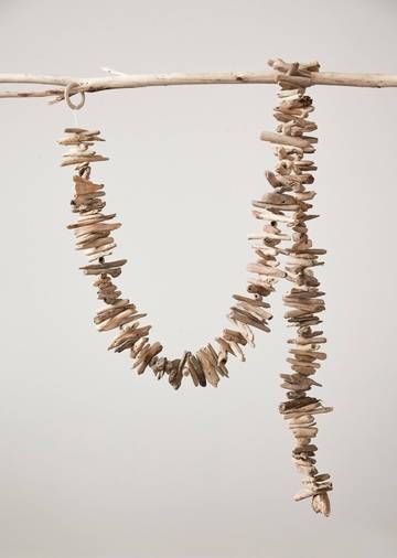 Wall Accessories | HOM Driftwood Garland, Concrete Bird Bath, Hallway Makeover, Desert Chic, Driftwood Projects, Wall Accessories, Macrame Plant Hangers, Creative Co Op, Decks And Porches