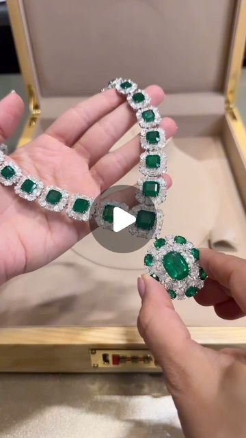 CHAMPAGNE GEM®️ by Bebe Bakhshi on Instagram: "Unboxing an exceptional jewel from Hazoorilal by Sandeep Narang @hazoorilaljewellers where jewels are accentuating the eternal beauty of natural gemstones!

Allure of Zambian emeralds on full display, from necklace that is crafted with over 60-carats of Zambian emeralds and 60-carats of diamonds to the ring that is epitome of elegance set with 8-carat Zambian emerald adorned by diamonds.

Contact @hazoorilaljewellers for details.
<>
#MyLoveAffairWithDiamonds #ExceptionalEmerald #Emerald #ZambianEmerald #EmeraldNecklace #EngagementRing #Necklace #HighJewelry #Bridal #HazoorilalJewellers #HazoorilalBySandeepNarang #Hazoorilal #NewDelhi #Delhi #India #ChampagneGem #YourDailyDoseOfSparkle #ChampagneGem1MSpecialEdition" Hazoorilal Jewellers, Emerald Diamond Necklace, Eternal Beauty, South Indian Jewellery, Zambian Emerald, Emerald Necklace, Diamonds And Gold, Delhi India, Indian Jewellery