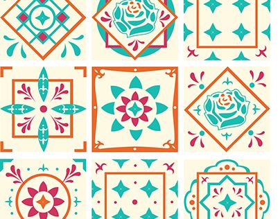 Peranakan Illustration, Peranakan Tattoo, Peranakan Colour Palette, Nyonya Pattern, Peranakan Art, Peranakan Tiles, Peranakan Pattern, Peranakan Design, Home Tiles Design