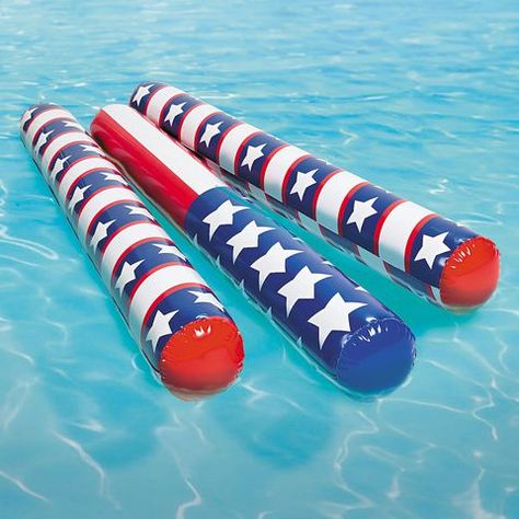 4th of july party ideas - pool games Swim Noodles, Pool Events, Pool Noodles, Patriotic Stars, 4th Of July Celebration, Patriotic Party, July Crafts, Pool Toys, Inflatable Pool