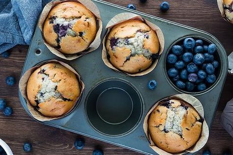 Fun 3-Ingredient Blueberry Muffin Recipe: We Can Thank Babs for This Viral TikTok Muffin Recipe Grandma Babs Recipes, Tiktok Grandma, Blueberry Muffins From Scratch, Blueberry Muffin Recipe, Baking Measurements, Muffin Batter, Muffin Recipes Blueberry, Baking Muffins, Blueberry Muffin