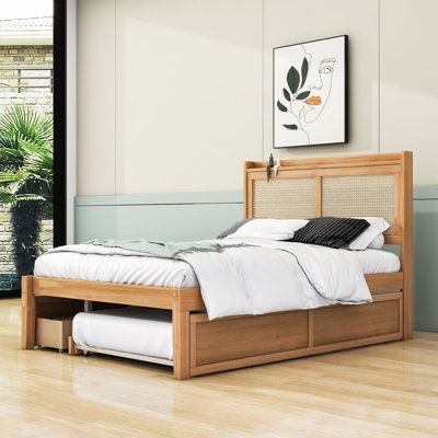 Twin bed with trundle