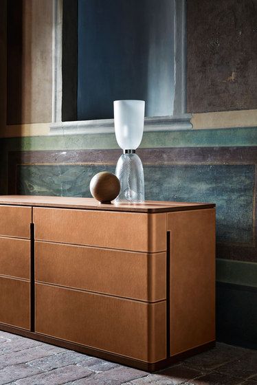 Fidelio Notte by Poltrona Frau Credenza Design, Drawer Storage Unit, Joinery Details, Poltrona Frau, Console Cabinet, Sideboard Designs, Sideboard Console, Furniture Details, Blue Bedding