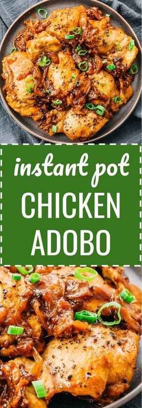 Comfort Food Chicken, Chicken Adobo, Adobo Chicken, Healthy Diets, Instant Pot Meals, Instant Pot Recipes Chicken, Fettuccine Alfredo, Paleo Dinner, Cold Sore