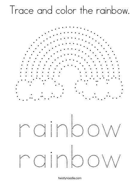 Trace and color the rainbow Coloring Page - Twisty Noodle Trace The Rainbow, Rainbow Tracing Worksheet, Rainbow Tracing Preschool, Rainbow Worksheet Preschool, Rainbow Worksheet, Rainbow Tracing, Rainbow Coloring Page, English Activity, Rainbow Songs