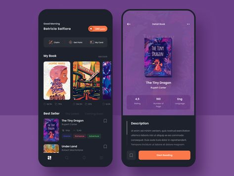 Book App Design, Manga Tracker, Book App Ui, Library App, Ui Website, App Design Layout, Ux Inspiration, Card Ui, Movie App