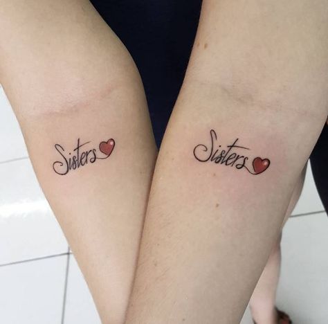 Sister Foot Tattoos, Sister Symbol Tattoos, Sister Tattoos Quotes, Matching Sister Tattoos For 2, Tattoo Amigas, Hello Tattoo, Sisters Tattoos, Tattoos Sisters, Soul Sister Tattoos