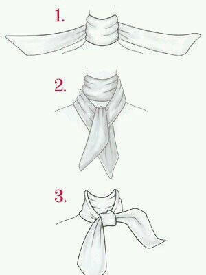 Tie Silk Scarf, Tie A Silk Scarf, Scarf Drawing, Fashion Infographic, Tie A Scarf, Scarf Knots, Data Visualisation, Silk Scarf Style, Ways To Wear A Scarf