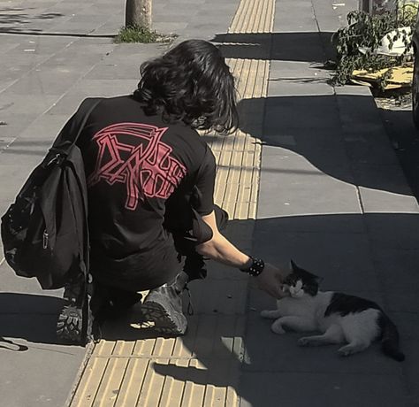 Metalheads With Cats, Metal Head Bf Aesthetic, Metal Bf Aesthetic, Metal Boyfriend Aesthetic, Metal Head Boyfriend Aesthetic, Metalhead Boyfriend Aesthetic, Metal Heads Guys, Black Metal Men, Metal Head Bf