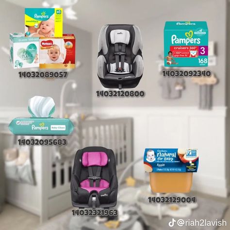 Bloxburg Vacuum Decal, Bloxburg Furniture Store, Bloxburg Carseat Decals, Bloxburg Daycare Ideas Interior, Bloxburg Gender Reveal Codes, Dresser Codes Bloxburg, Club Roblox Baby Room Ideas, Toddler Decals Bloxburg, Roku Tv Decal Bloxburg