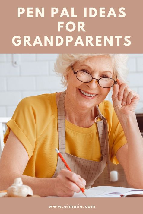 Pen Pal Letters To Grandkids, Grandparent Pen Pal Kit, Grandparent Pen Pal Ideas, Pen Pal Ideas For Kids, Things To Mail To Grandkids, Letters To Grandchildren, Pen Pal Ideas, Kids Care Package, Grandma Journal