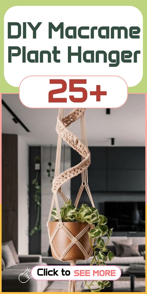 Enhance the beauty of your plants with handmade macrame plant hangers, perfect for any corner of your home. Add a natural touch to your indoor space while showcasing your favorite greenery in a chic and stylish way. Let your creativity shine as you craft personalized plant holders that will turn any room into a tranquil oasis. Experience the joy of DIY projects and elevate the ambiance with these simple yet stunning plant hangers that are sure to bring a breath of fresh air into your living spac Unique Plant Holders, Macrame Air Plant Holder Diy, Macrame Small Plant Hanger Diy, Macrame Plant Hanger Wall Hanging, Macrame Plant Hanger Large Pot Diy, Hanging Plants Diy Pot Hanger, Macromae For Beginners Plant Hanger, Macrame Patterns Tutorials Plant Hangers, How To Make A Macrame Plant Hanger