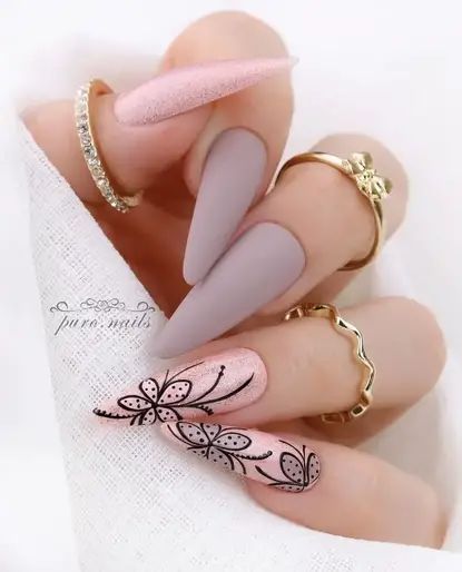 Long Stiletto Nails Designs - Try These 25 Nail Ideas - Emerlyn Closet Long Stiletto Nails Design, Stilleto Nails Designs Summer, Stiletto Nails Designs Summer, Trending Summer Nails, Stilleto Nails Designs, Long Stiletto Nails, May Nails, Long Stiletto, Nail Art For Beginners