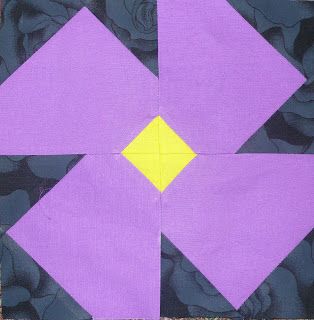 Block Lotto: How would you quilt these violets? (one block for Kim H.) Nature Blocks, Violet Quilt, Flower Quilt Patterns, Quilts Patterns, Flower Quilts, Paper Pieced Quilt, Make A Table, Cute Quilts, Flower Quilt