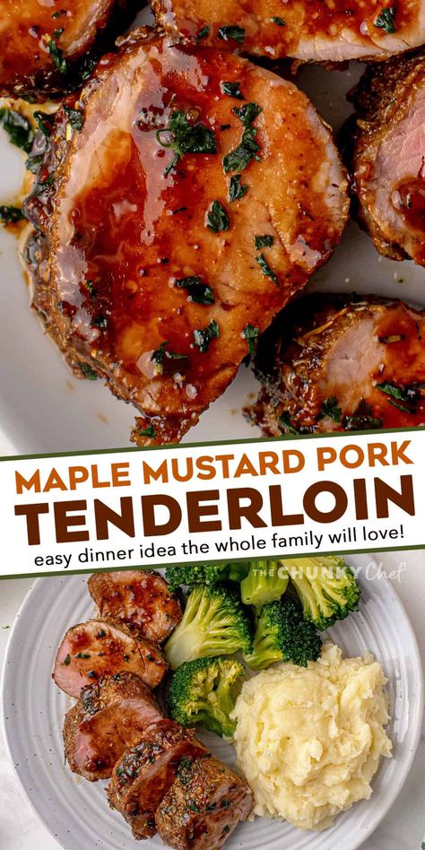 Pork Loin Recipes Dijon Mustard, What To Do With A Pork Tenderloin, Unique Pork Tenderloin Recipes, Boneless Tenderloin Recipes, Recipes With Tenderloin, Dinner Ideas With Pork Loin, Pork Tenderloin Recipes Honey Mustard, Savory Pork Tenderloin Recipes, Easy Dinner Recipes For Family Pork