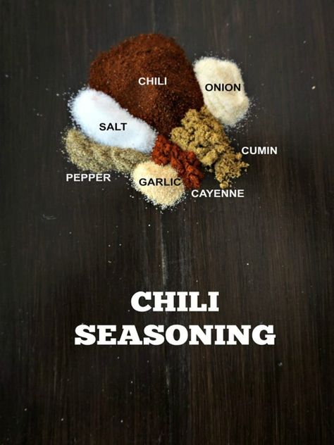 DIY Chili Seasoning Blend Diy Chili Seasoning, Chilli Seasoning, Homemade Chili Seasoning Mix, Chili Seasoning Recipe, Easy Homemade Chili, Homemade Chili Seasoning, Favorite Chili Recipe, Chili Spices, Best Chili Recipe