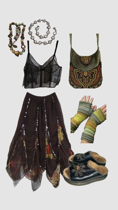 #fairycore #outfitinspo Portals Outfit, Eccentric Aesthetic, Fairy Core Outfits, Pinterest Wardrobe, Core Outfits, Festival Fits, Repellent Plants, Thrift Inspo, Concert Fit