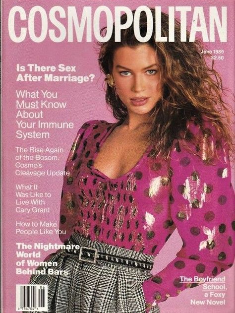 Carre Otis for Cosmopolitan, June 1989 Carre Otis, Jackie Joyner Kersee, Francesco Scavullo, Estelle Lefébure, Cosmo Girl, Mickey Rourke, Cosmopolitan Magazine, Original Supermodels, Natalia Vodianova