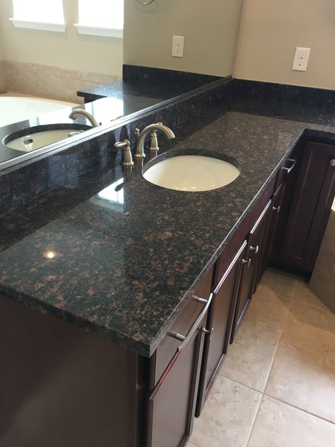 Tan Brown Granite Tan Brown Granite, Indian Police, Black Kitchen Countertops, Purple Bathroom Decor, Granite Bathroom, House Ceiling, Kitchen Granite, Kitchen Top, Bathroom Decor Themes