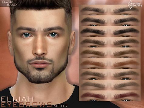 Sims 4 Cc Brows Male, Sims 4 Male Eyebrows Maxis Match, Ts4 Eyebrows, Sims 4 Hair Male, Straight Eyebrows, Sims 4 Challenges, Sims 4 Traits, Makeup Cc, Guys Eyebrows