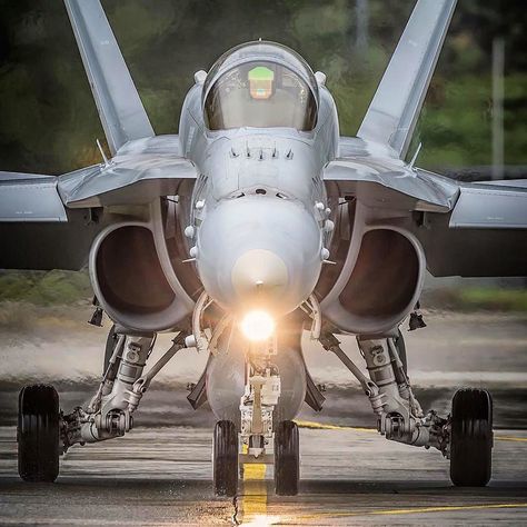 #Repost @jugg.se  The F-18c taxi out to the runway. by militarytopics Jas 39 Gripen, Jet Fighter Pilot, Swiss Air, Jet Fighter, Air Fighter, Military Jets, Samsung S8, Jet Aircraft, Aviation Photography