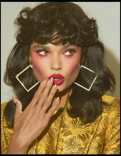 Look Disco, Emily Soto, Look 80s, 80s Makeup, 80s Disco, Disco Fashion, Studio 54, 80s Style, Editorial Makeup