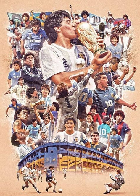 Maradona Wallpaper, Fifa Poster, Maradona Football, Argentina Football Team, Sports Design Ideas, World Cup Teams, Cr7 Messi, Messi Soccer, Birthday Party Games For Kids