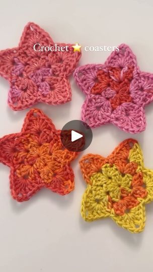 15 reactions | Star coasters perfect for cold summer drinks 🤩 #crochet #crochetproject #crochetstar #crochetpattern #summercrochet #crochetpatterndesigner #learntocrochet #howtocrochet | Carolyn | Etsy Shop Owner | The Young-Holt Unlimited · Soulful Strut Cold Summer Drinks, New Stitch A Day, Easy Knit Hat, Crochet Star, Cold Summer, Crochet Stars, Crochet Tutorials, Christmas Crochet Patterns, Magic Ring