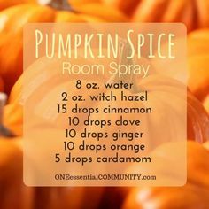 Fall Room Spray, Room Spray Recipe, Fall Essential Oils, Fall Room, Essential Oil Spray, Oil Diffuser Recipes, Essential Oil Blends Recipes, Diy Case, Diffuser Recipes