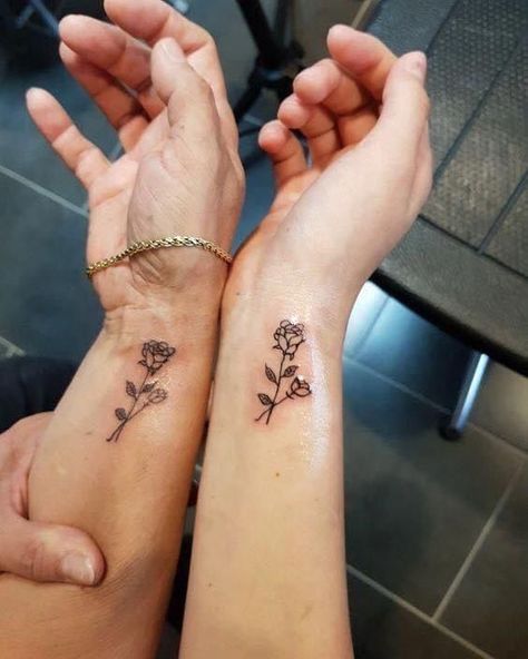 Matching Cousin Tattoos, Mommy Daughter Tattoos, First Time Tattoos, Tattoos Tiny, Cousin Tattoos, Maching Tattoos, Mom Daughter Tattoos, Small Matching Tattoos, Unique Small Tattoo