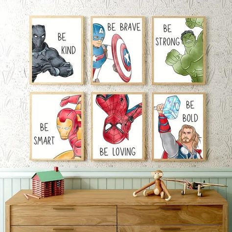 Hulk Bedroom, Marvel Boys Bedroom, Marvel Boys Room, Marvel Room Ideas, Spiderman Kids Room, Avengers Nursery, Boys Superhero Bedroom, Superhero Boys Room, Marvel Nursery