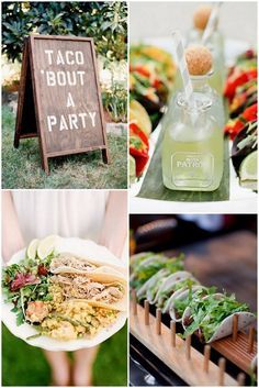 15 Wedding Food Stations your Guests will LOVE Taco About A Party, Wedding Food Bars, Diy Wedding Food, Foodie Wedding, Wedding Food Stations, Wedding Food Drink, Reception Food, Wedding Reception Food, Boda Mexicana