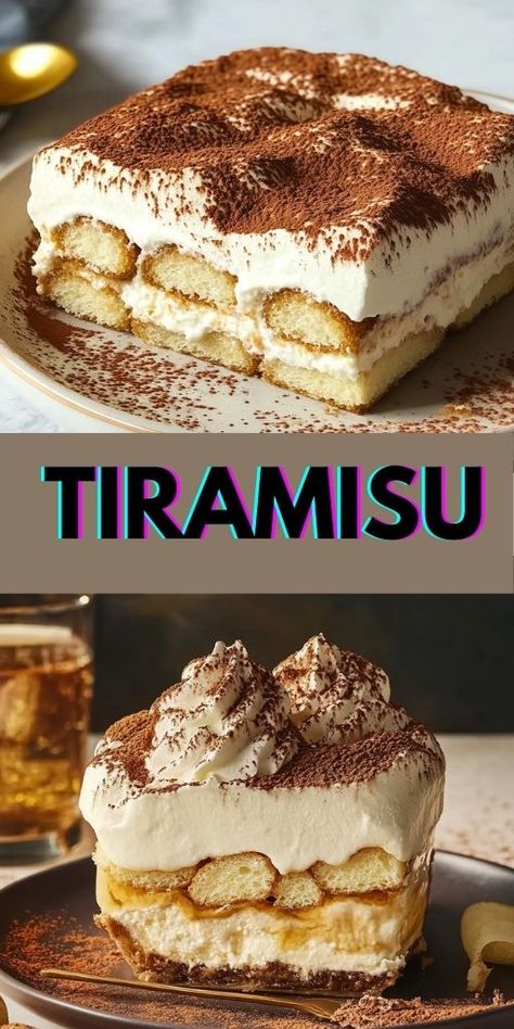 Want to master the art of making authentic tiramisu? 🇮🇹 This step-by-step guide will teach you how to create the perfect Italian dessert at home. 🍮 Indulge in layers of coffee-soaked ladyfingers, creamy mascarpone, and a dusting of cocoa powder for the ultimate flavor. Perfect for birthdays, holidays, or just because! 🥳 #AuthenticTiramisu #ItalianDesserts #NoBakeRecipe #HomemadeDesserts #TiramisuLovers #CoffeeLoversDessert #EasyDessertIdeas #FoodieTips #DessertGoals ☕🍫 Authentic Tiramisu Recipe, Authentic Italian Tiramisu Recipe, Authentic Tiramisu, Lady Fingers Recipe, Authentic Italian Desserts, How To Make Tiramisu, Easy Tiramisu Recipe, Italian Tiramisu, Italian Dessert