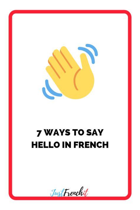 Hello In French, French Tenses, French Pictures, Ways To Say Hello, Beautiful France, French For Beginners, Funny French, French Expressions, French Phrases