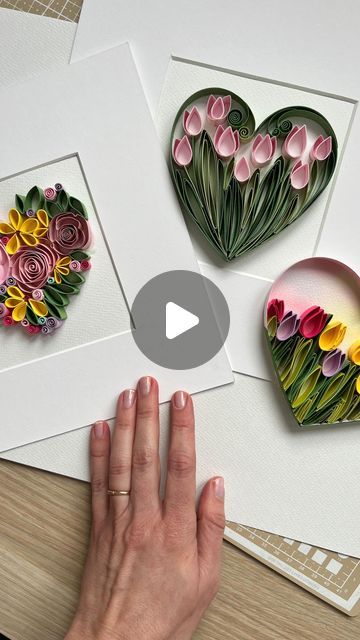 Quilling Tulips Tutorial, Quilled Tulips, Quilling Tulips, Quilling Patterns Tutorials, Orange Tulips, Blue Tulips, Paper Quilling Patterns, Quilling Tutorial, Quilling Techniques