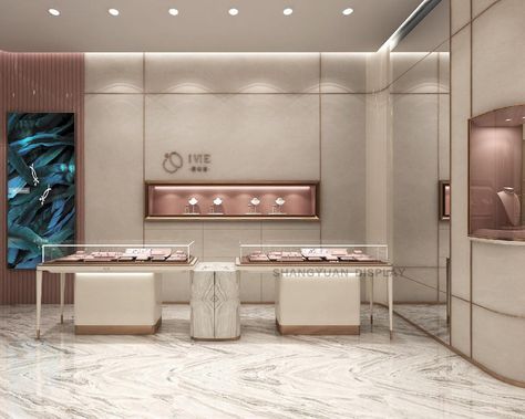 Retail Design and Construction For IVIE Wedding Ring Store Luxury Jewelry Display, Luxury Retail Store, Luxury Jewelry Shop, Jewelry Shop Display, Jewelry Store Displays, Jewelry Store Interior, Retail Space Design, Jewelry Store Design, Jewellery Shop Design