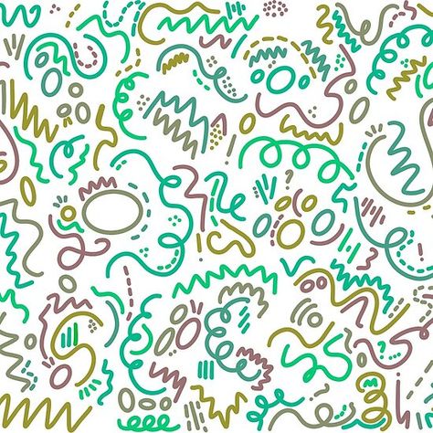 Squiggly Doodles, Doodle Collage, Redbubble Art, Collage Making, Wallpaper App, Tapestry Throw, Wall Art Canvas Prints, Made By Me, Doodle Art