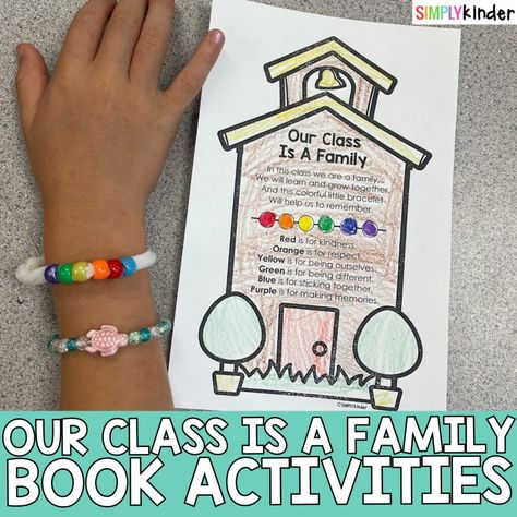 Our Class is a Family Book Activities - Simply Kinder Class Is A Family, Our Class Is A Family Activities, Our Class Is A Family, Picture Frame Template, Paper Plate Craft, The Kissing Hand, Holiday Classroom, Family Book, Read Aloud Books