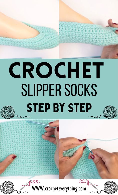 Crochet Slipper Socks Crochet Sneaker Slippers Free Pattern, Easy Crochet Slippers For Beginners Free, Crochet Winter Socks, Crochet Ballerina Slippers, Slipper Socks Crochet Pattern Free, Simple Crochet Slipper Pattern, Simple Crochet Slippers, Crochet Ballet Slippers, Crochet Slippers Adult Free Pattern Easy