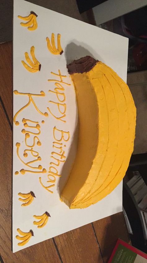 Banana Shaped Birthday Cake, Banana Birthday Cake Decoration, Banana Themed Birthday Cake, Banana Themed Cake, Banana Decorated Cake, Banana Shaped Cake, Banana Theme Cake, Banana Themed Birthday Party, Banana Cake Decoration