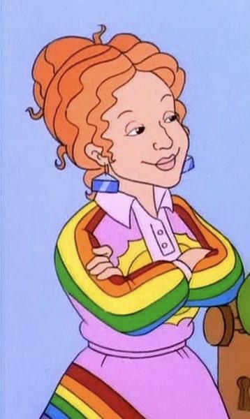 Ma Frizzle, Mrs Frizzle, Animated Teacher, Miss Frizzle, Animated Movies Characters, Ms Frizzle, Teacher Aesthetic, Hollow Earth, Kids Tv Shows