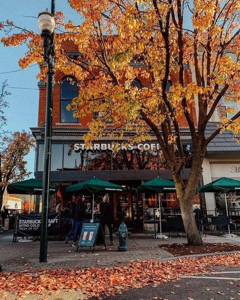 Starbucks Outside, Walla Walla Washington, Pumpkin Chai, Oregon Washington, Walla Walla, A Pumpkin, Oregon, Washington, Street View