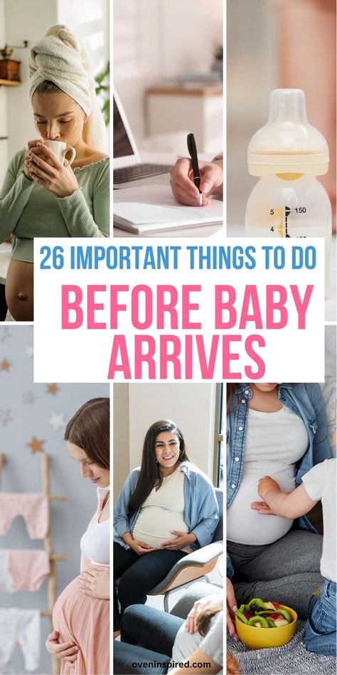 Get ready for your little one with these 26 important things to do before baby arrives! From creating a baby essential list to checking off a baby prep before baby arrives checklist, this guide has everything you need to prepare for baby. Perfect for organizing your life with parenting hacks and must-have baby items. Prenatal Vitamins Before Pregnancy, Baby Prep Checklist, Foods To Eat During Pregnancy, First Trimester Checklist, To Do Before Baby Arrives, Baby Checklist Newborn, 1st Time Mom, Checklist Newborn, Last Week Of Pregnancy