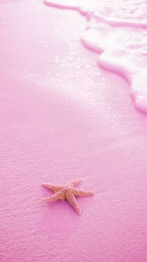 Gymnastics Wallpaper, Star Beach, Mermaid Pink, Pink Sand Beach, Pink Star, Pink Beach, Rose Pastel, Stunning Wallpapers, Pink Sand