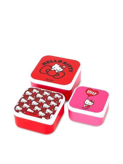 3 Pack HELLO KITTY Lunch Boxes Character: Hello Kitty Material Composition: 100% Plastic Lunch Box Snacks, Christmas List, Lunch Box, Hello Kitty, Kitty, Snacks, Christmas