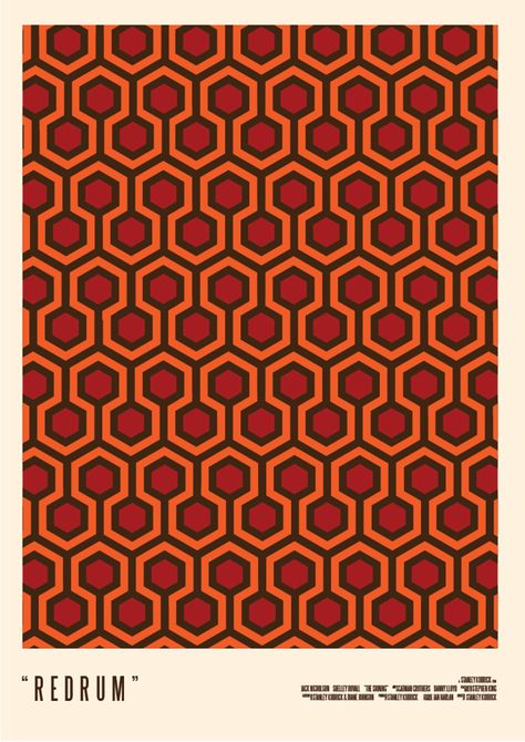 Minimal Poster by Sara Cane, via Behance The Shining Pattern, The Shining Background, The Shining Wallpaper, The Shining Art, The Shining Poster, Doctor Sleep, Minimalist Posters, Horror Posters, Minimal Movie Posters