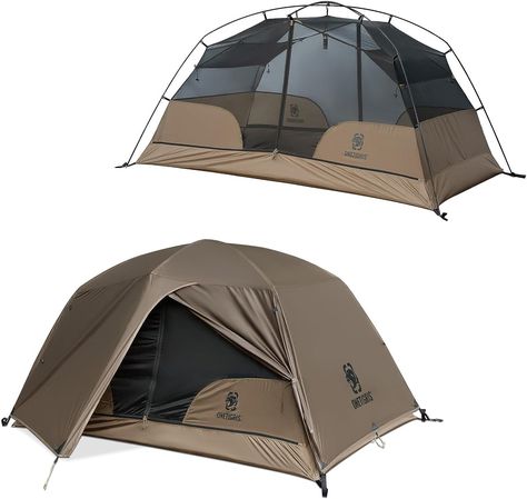 OneTigris COSMITTO 2.0 Version 2 Person Backpacking Tent - Free Standing Lightweight Waterproof 3 Season Camping Tent for Outdoor Hiking Mountaineering Roof Rack Tent, Suv Camping, Waterproof Tent, Backpacking Hiking, Tent Pegs, Hiking Tent, Backpacking Tent, Dome Tent, Outdoor Enthusiast