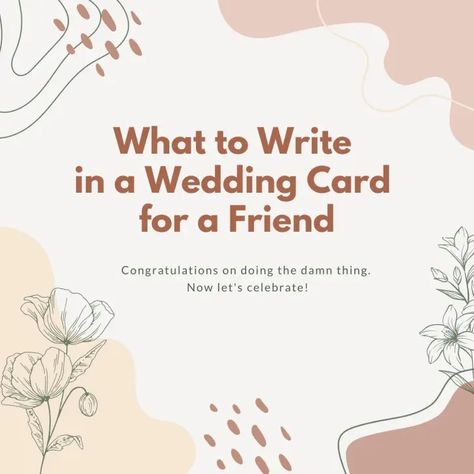 What to Write in a Wedding Card - 85 Beautiful Message Ideas + Wishes Married Card Congratulations, Wedding Guest Wishes Ideas, Wedding Notes From Guests Messages, Message For Wedding Card, Congratulations Message For Wedding, Wedding Gift Card Message, Well Wishes For Bride And Groom, Wedding Notes From Guests, Wedding Card Sayings Messages