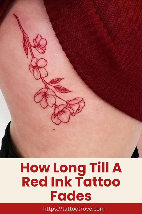 red tattoos Red Tattoo Faded, Healed Red Ink Tattoo, Red Tatoos Woman, Faded Red Tattoo, Tattoo Basic, Red Flower Tattoo, Black People Tattoos, Red Ink Tattoo, Red Tattoo