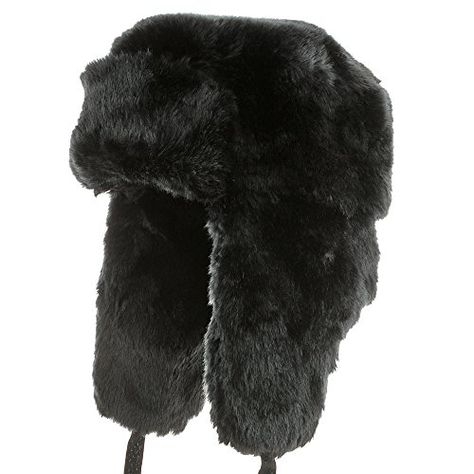 Explorer Ushanka Winter Trapper Faux Fur Pilot Hat with Ear Flaps BLACK 7 5/8 * To view further for this item, visit the image link. Pilot Hat, Fur Trapper Hat, Hat With Ear Flaps, Fur Trapper, Crown Cap, Hunting Hat, Aviator Hat, Mens Fur, Trapper Hat